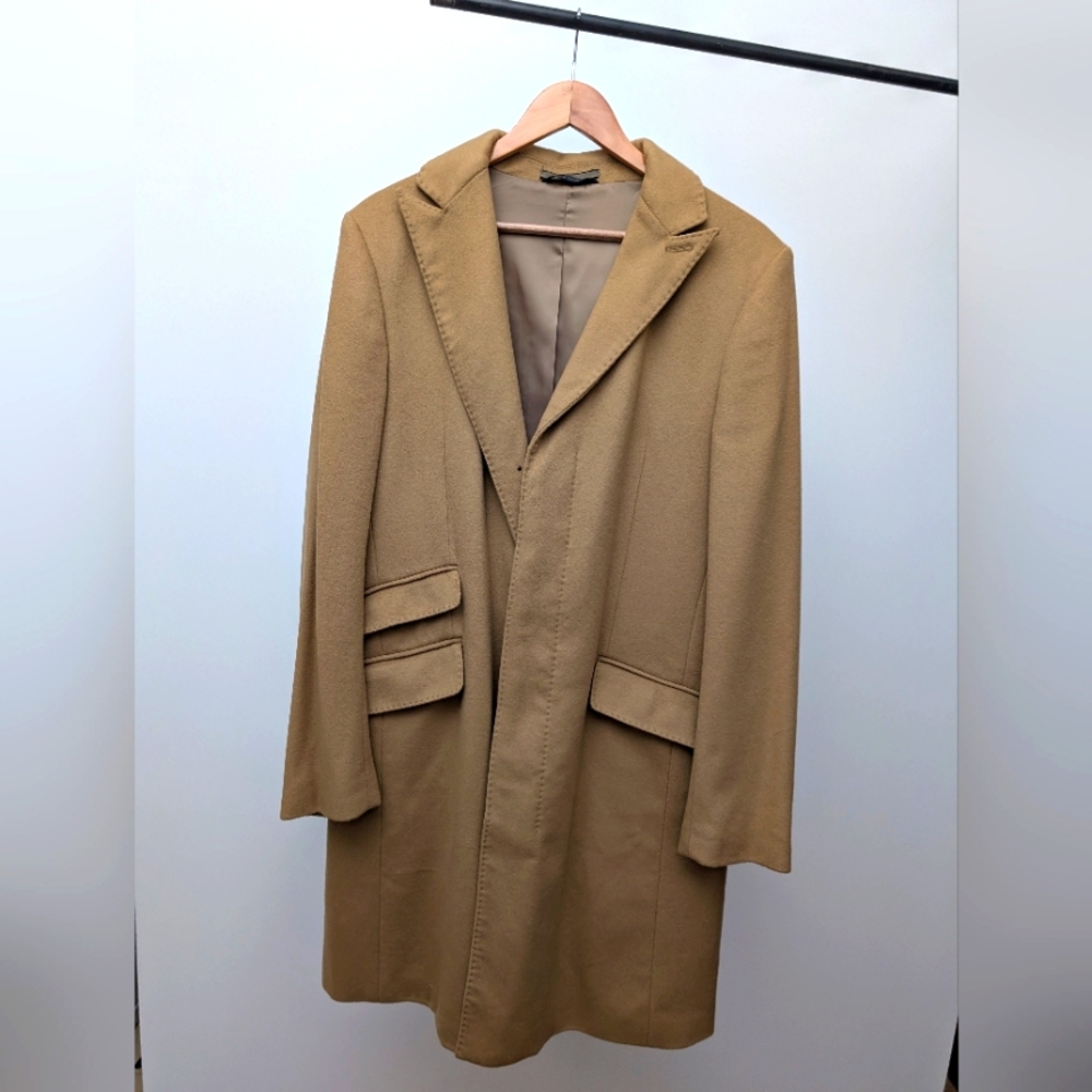 Banana Republic Men's Tan Cashmere wool coat Medium